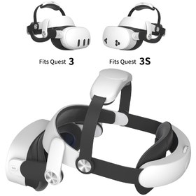 Resim Wolmtt Elite Ayarlanabilir Kafa Kayışı Meta Quest 3/3s için – Ergonomik, Dayanıklı ABS Malzeme, Artırılmış Konfor, Yüz Basıncını Azaltır, Beyaz Siyah Dolgulu 