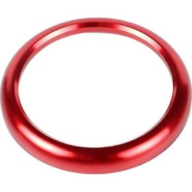 Resim Yunboo Porsche 911 Cayenne Boxster Macan İç Dekorasyon Saati Konpas Kapak Metal Çerçeve Sticker Kırmızı 