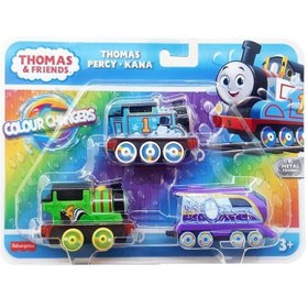 Resim Thomas Ve Arkadaşları Renk Değiştiren Küçük Trenler 3 Lü Paket HNP82 