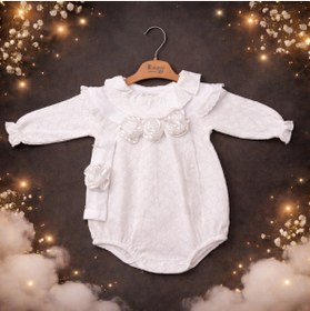 Resim cayzen MİRA KIZ ÇOCUK ELEGANCE ROMPER ( BANDANA ) AKSESUARLI 351 
