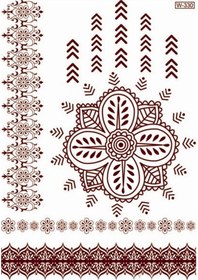 Resim Springsun Şık Dantel Desenli Su Geçirmez Geçici Dövme - Kadınlar Ve Kızlar İçin 