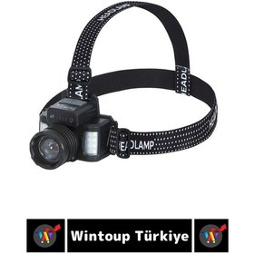 Resim Profesyonel Kamp Avcı Balıkçı Deprem Yüksek Mesafeli 6000 Lümen Güçlü Işık Sensörlü Kafa Lambası Çok Renkli 