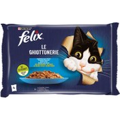Resim Felix Somonlu & Ton Balıklı Yaş Kedi Maması 4x85 G 