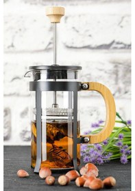 Resim Lüx Cam 350 Ml French Press Siyah Çok Renkli 