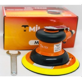 Resim Mil-Tech MT-01 Havalı Orbital Zımpara Makinası Metal Gövde 150 MM / 6'' 