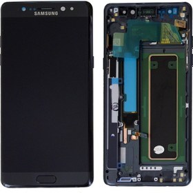 Resim Samsung Galaxy Uyumlu Note Fe Sm-n935 Lcd Ekran Dokunmatik Çıtalı Siyah 