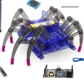 Resim Arduino Emes Robotik Bluetooth Kontrollü Örümcek Kiti Spb1 