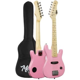 Resim Midex Ceg-30pk 4-6 Yaş Çocuklar İçin Amfili Full 1/4 30 İnç Elektro Gitar Seti Pembe 
