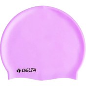 Resim Delta Silikon Bone Yüzücü Havuz Ve Deniz Bonesi Lila 