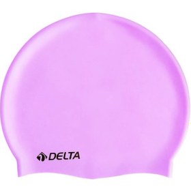 Resim Delta Silikon Bone Yüzücü Havuz Ve Deniz Bonesi Lila 