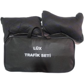 Resim Adıfeks Lüx Trafik Seti Çantalı Tüvtürk Uyumlu + Oto Boyun Yastığı Hediyeli 