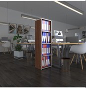 Resim Kenzlife Klasörlük Raflı Börteçin Cvz 140 40 30 Kitaplık Ofis Arkalıksız Çok Renkli 