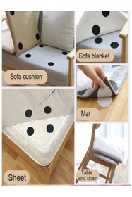 Resim TUTYAKALA Halı Kilim Koltuk Örtüsü Yastık Kaydırmaz Sabitleme Cırt 10 Adet 