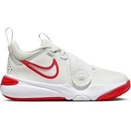 Resim Nike Çocuk Yürüyüş Ayakkabısı Beyaz - Kırmızı 29,5 Erkek Taban Tipi Bantlı Mikrofiber 