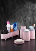 Resim Eminem 3386 Akrilik 5 Parça Banyo Seti Pembe 