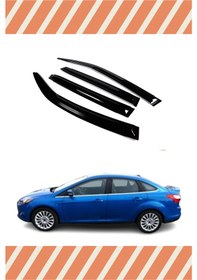 Resim Ford Focus 4 Sedan 2015-2018 Modellerine Özel 4'lü Mügen Tip Cam Rüzgarlığı 