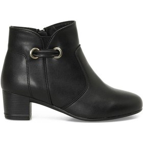 Resim Polaris 692 Suya Dayanıklı Fermuarlı Topuklu Kadın Bot 967800000281 01 Siyah Siyah 