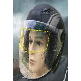 Resim 3b Trend Motosiklet Kaskı Için Yağmur Kaydırıcı Buğu Önleyici 