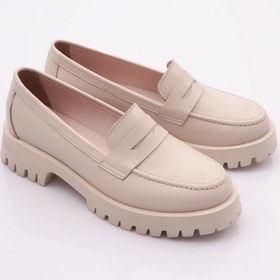 Resim Dgn 2842 Kadin Loafer Ayakkabi 2842-730-R0152 Bej 