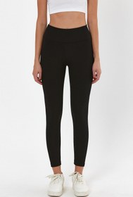 Resim COMBİNE MİCHAİL Siyah Toparlayıcı Beli Lastikli Yüksek Bel Fitilli Tayt 