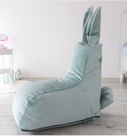 Resim Minderium Bunnybean Çocuk Tavşan Koltuk Nil Yeşili 