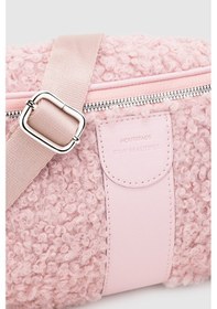Resim Housebags Kadın Pembe Suni Kürklü Dokuma Bel Çantası 213 Pembe 