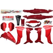 Resim Yamaha Crypton R Kaporta Seti Full Kırmızı Taiwan (Sticker 
