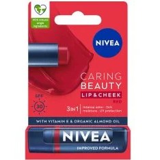 Resim Nivea SPF30 Kırmızı Renkli Güneş Koruyucu Dudak Bakım Kremi 4.8 gr 