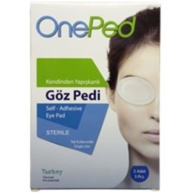 Resim One Ped Kendinden Yapışkanlı Steril Göz Pedi 5'li 