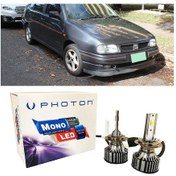 Resim Seat Cordoba Led Xenon Uzun+kısa Far Ampulü H4 Mono Yeni Seri Beyaz 1993-1999 