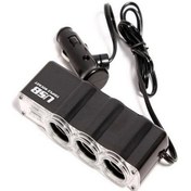 Resim Usb Ve 3 Soketli Araç Genişletici Splitter Splitter Şarj Kaynağı 1 