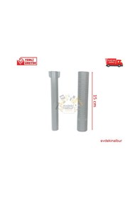 Resim Kale V200 Ankastre Stop Valf Uzatma Parçası 15 Cm Gri 