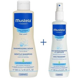 Resim Mustela Banyo Seti -Baby Shampoo 500 ml +Skin Freshener Saç Saç Spreyi 200 ml 