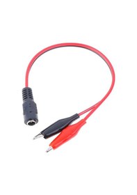Resim 2.1mm Adaptör Krokodil Kablo Standart Dc Dişi Güç Kaynağı Timsah 