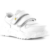 Resim Rakerplus Hakiki Deri Beyaz Papatya Detaylı Kız Çocuk Günlük Ayakkabı Beyaz 