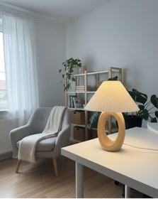 Resim Elana Design Balance Abajur - Bohem Tarzı Abajur Ve Gece Lambası Bej 