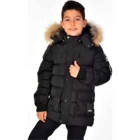 Resim Benittokids Erkek Çocuk Natürel Kürklü Mont 51254 