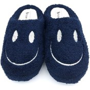 Resim shoemio Smiley Lacivert Kadın Ev Terliği 