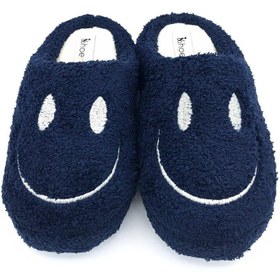 Resim shoemio Smiley Lacivert Kadın Ev Terliği 