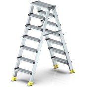 Resim - Sky Gold Çift Taraflı Alüminyum Merdiven 7+7 