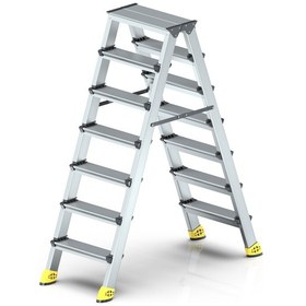 Resim - Sky Gold Çift Taraflı Alüminyum Merdiven 7+7 