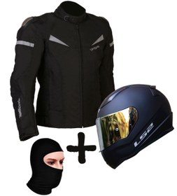 Resim LS2 Prohel Colombıa Mont Siyah+ Rapid Mat Siyah Kask+prohel Balaklava Yazlık 