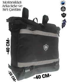 Resim SEVBAGS Motosiklet Arka Sele Üstü Ve Sırt Çantası 