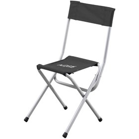 Resim Katlanabilir Balıkçı Kamp Taburesi - Arkalıklı - Siyah (19019) 