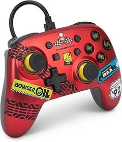 Resim PowerA Nintendo Switch için PowerA Nano Kablolu Kumanda - Mario Kart: Racer Red, Kırmızı 