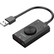 Resim Orıco Sc2 Çok Fonksiyonlu USB 2.0 Sürücüsiz Ses Kartı - Siyah (Yurt Dışından) 