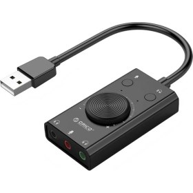 Resim Orıco Sc2 Çok Fonksiyonlu USB 2.0 Sürücüsiz Ses Kartı - Siyah (Yurt Dışından) 