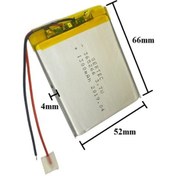 Resim Sertec Lipo Polimer 365266 3.7v 1300mah Lityum Polimer Pil 