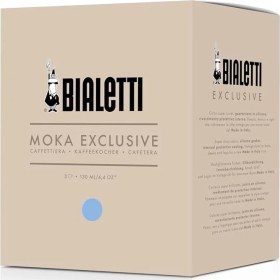 Resim Delixa - Exclusive: 3 Cups Ocak Üstü Espresso Pişirici - 130ML - Mavi Renk - Alüminyum Gövde - Patentli Güv 