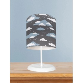 Resim Home Bebek ve Çocuk Odası Bulut ve Martı Desenli Abajur 